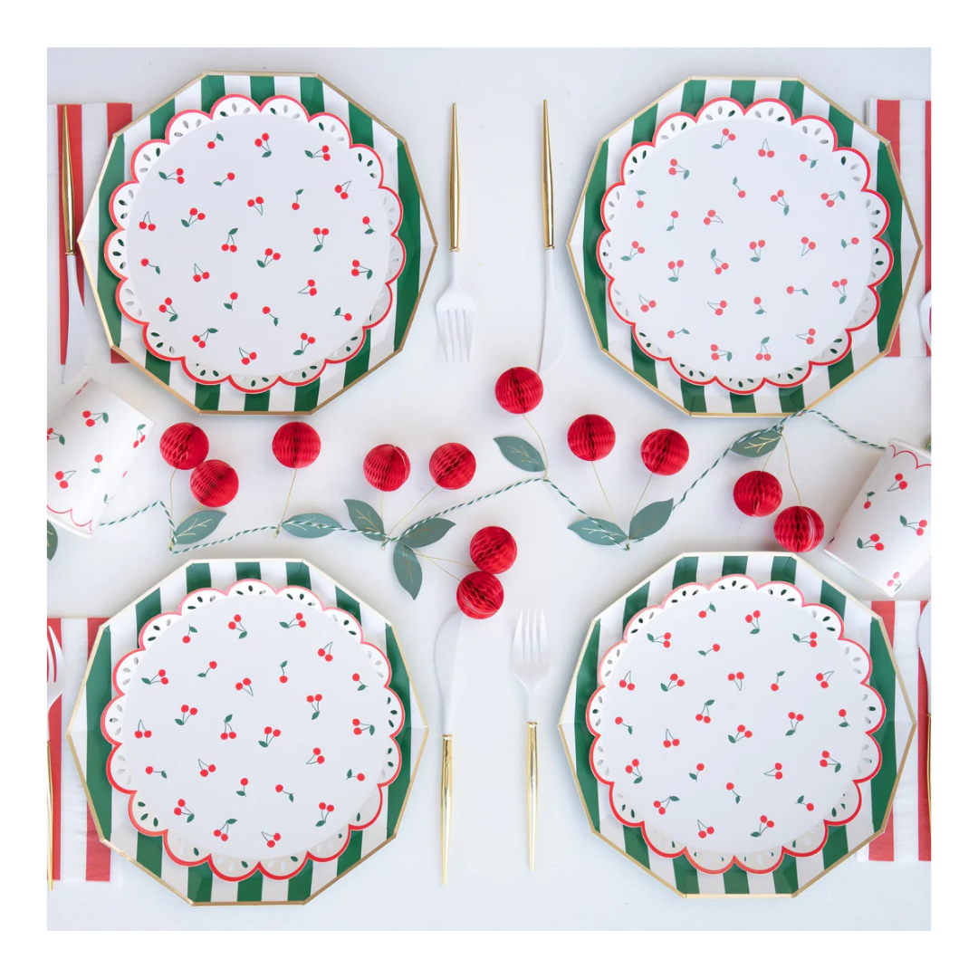 Cherry Pattern Side Plates