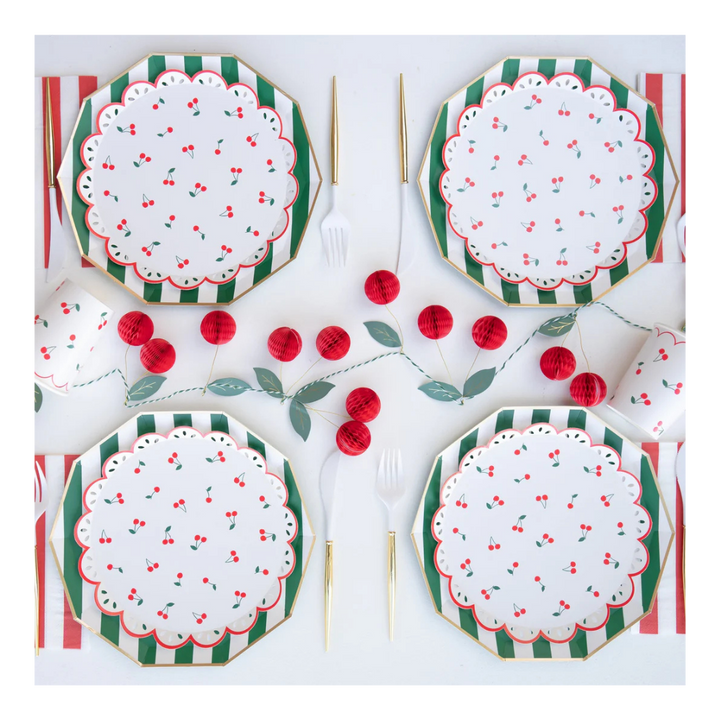 Cherry Pattern Side Plates
