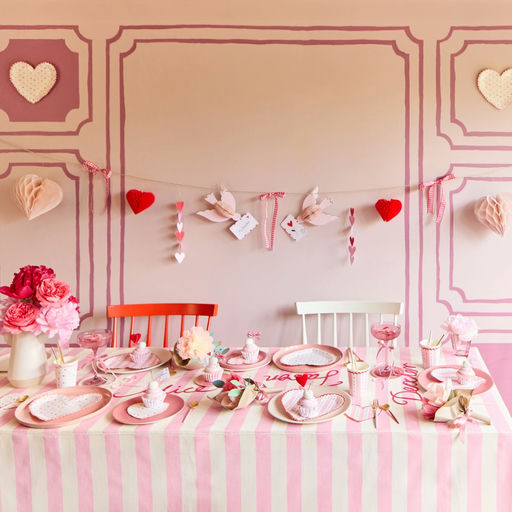 Pink and White Vintage Rose Cup