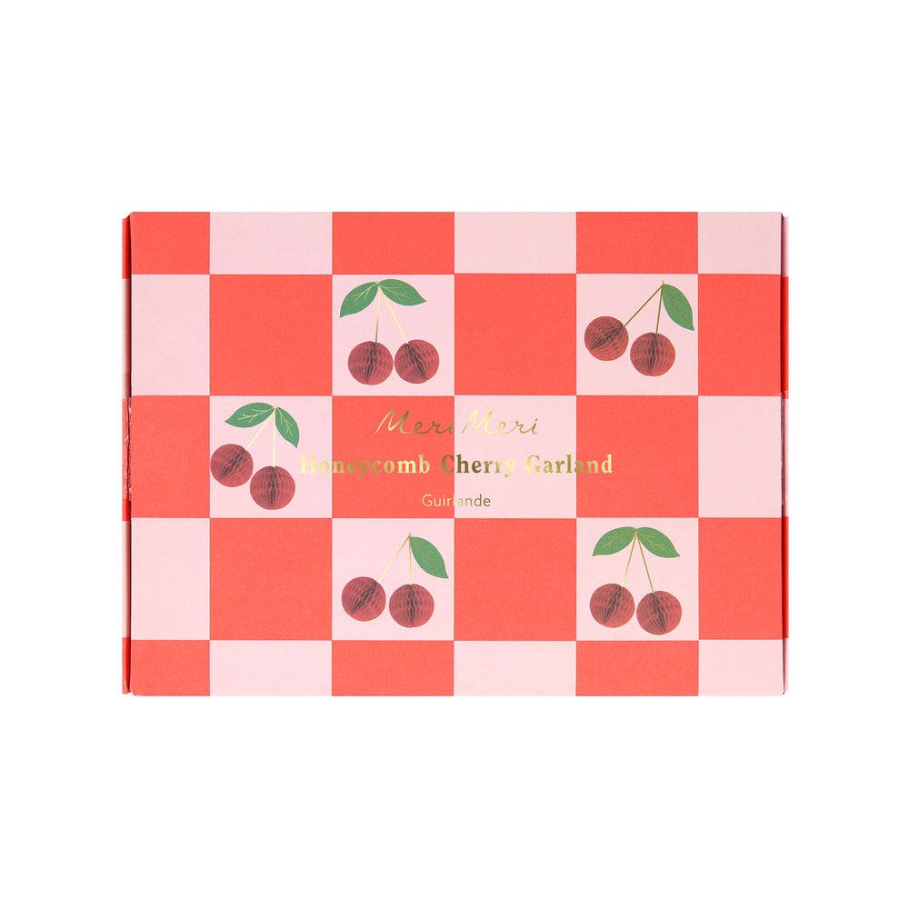 Cherry Honeycomb Garland