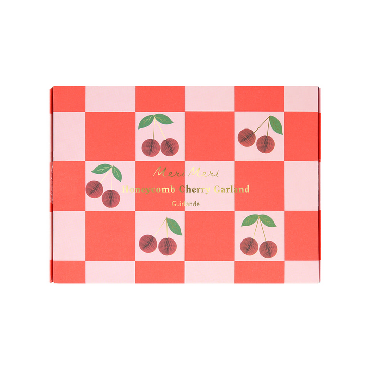 Cherry Honeycomb Garland