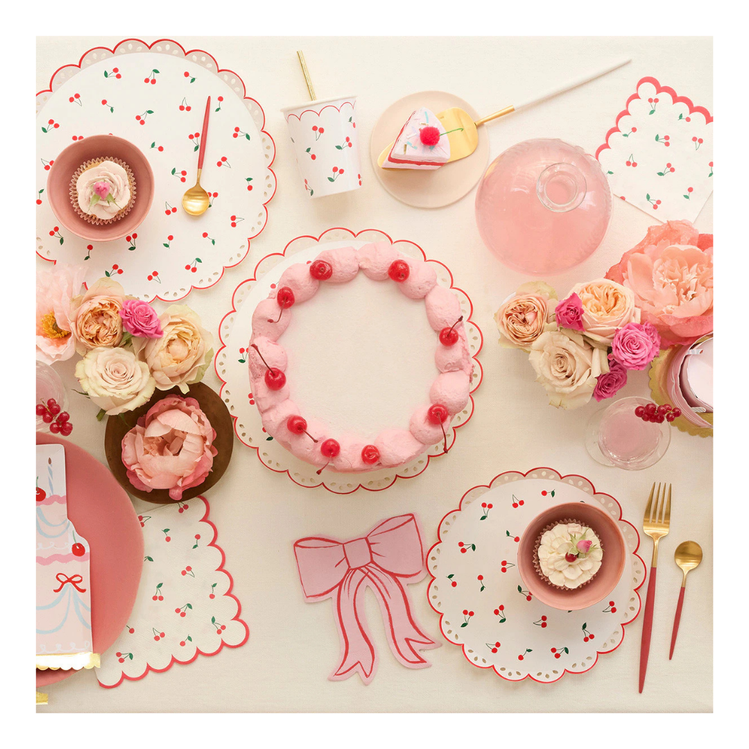 Cherry Pattern Dinner Plates
