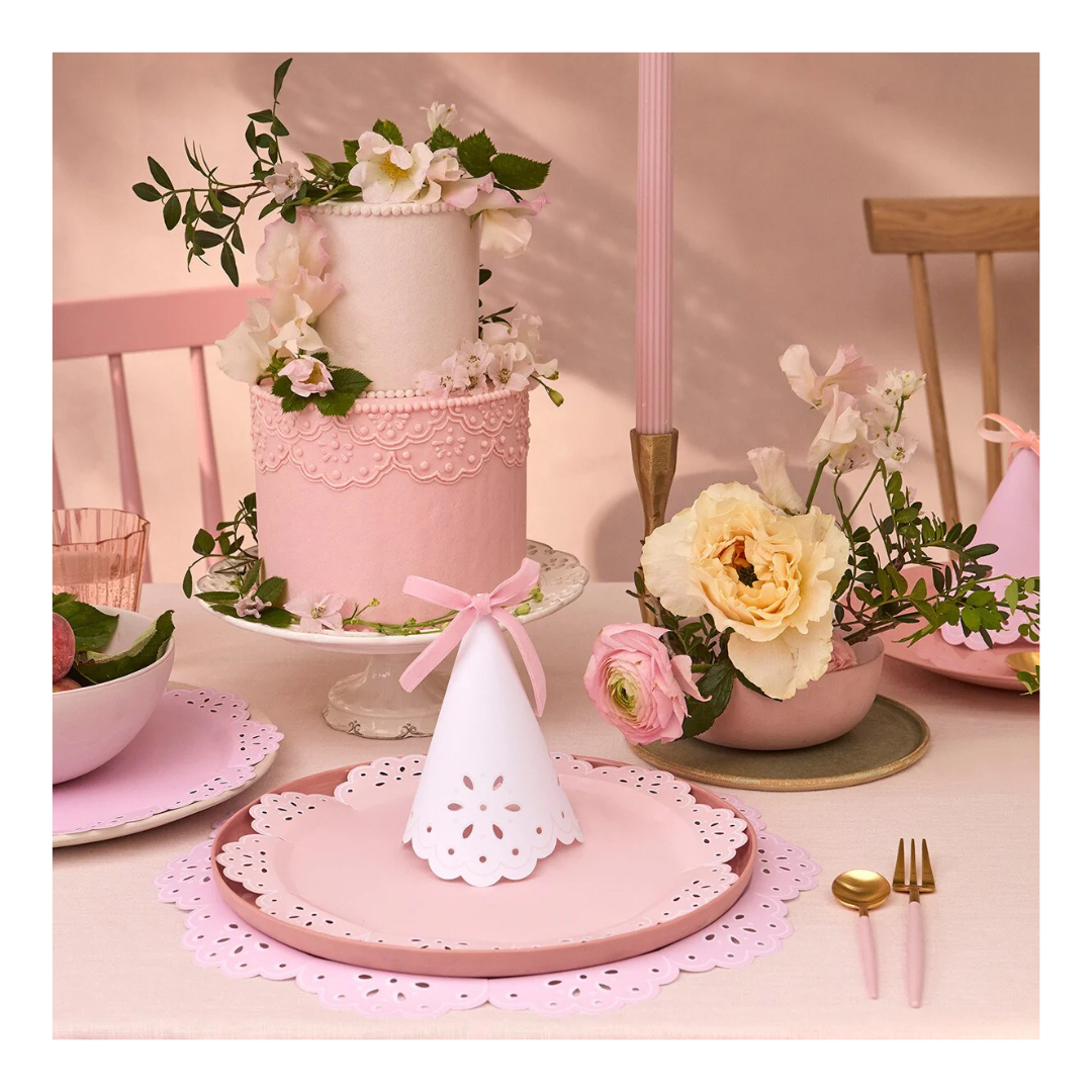 Broderie Anglaise Lace Party Hats 