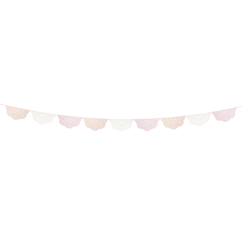 Pastel Broderie Anglaise Lace Pennant Garland