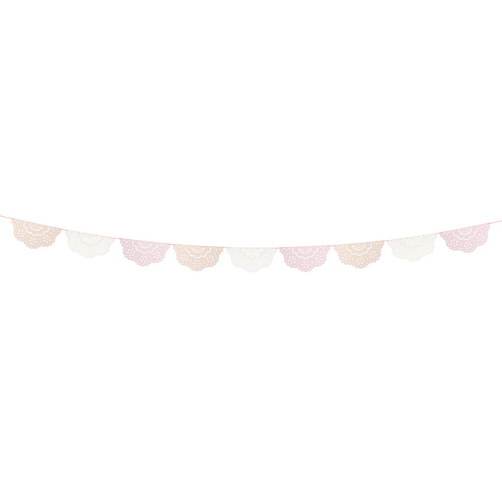 Pastel Broderie Anglaise Lace Pennant Garland