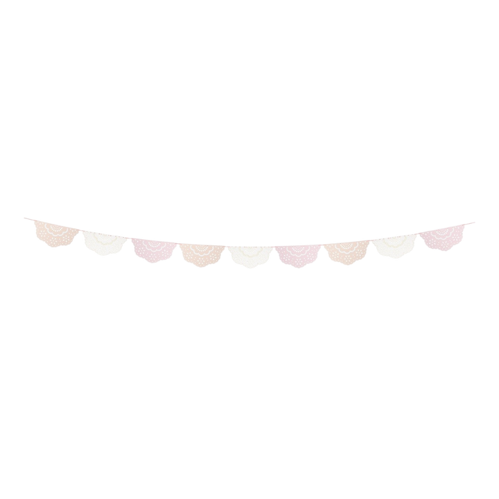 Broderie Anglaise Lace Multi Pennant Garland