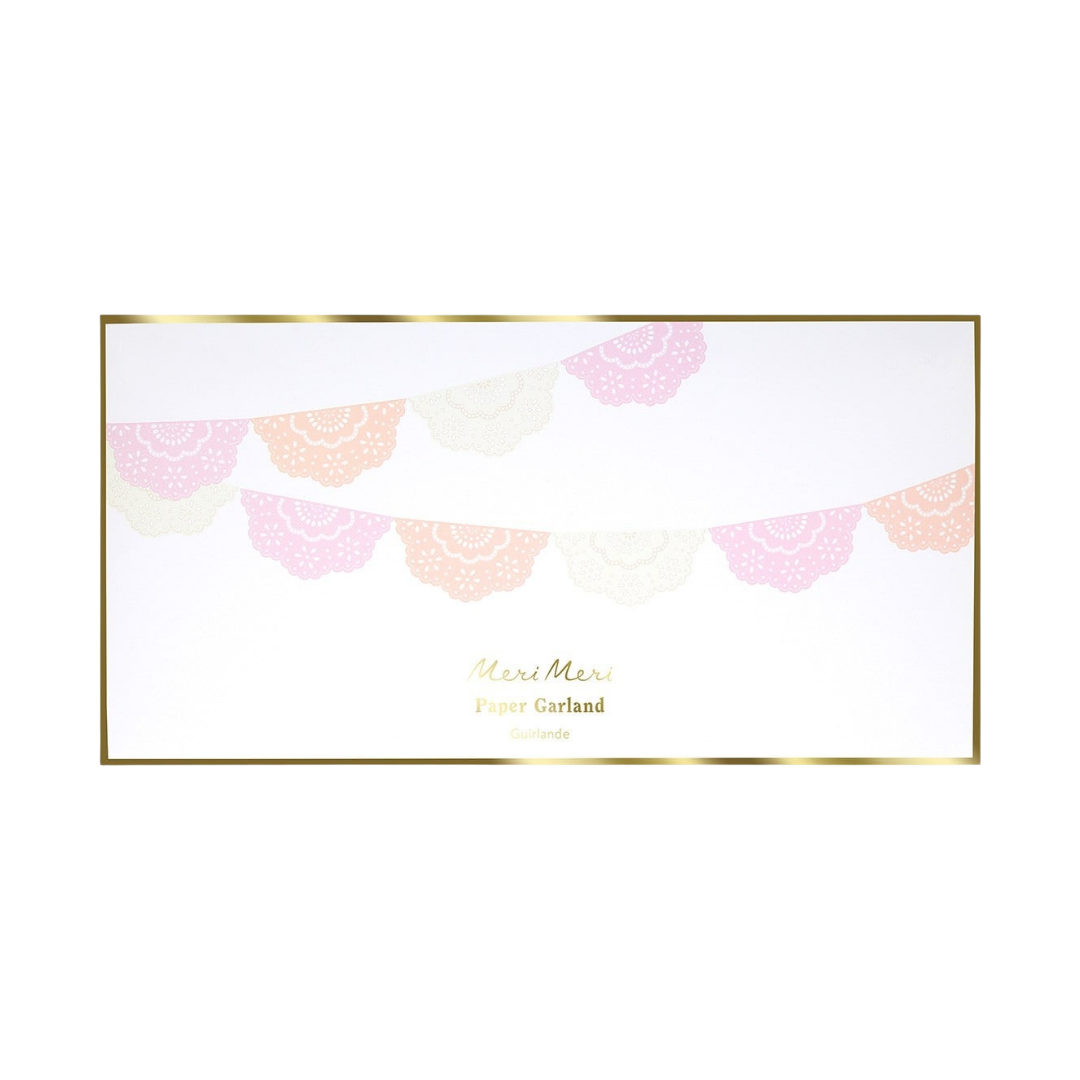 Broderie Anglaise Lace Multi Pennant Garland