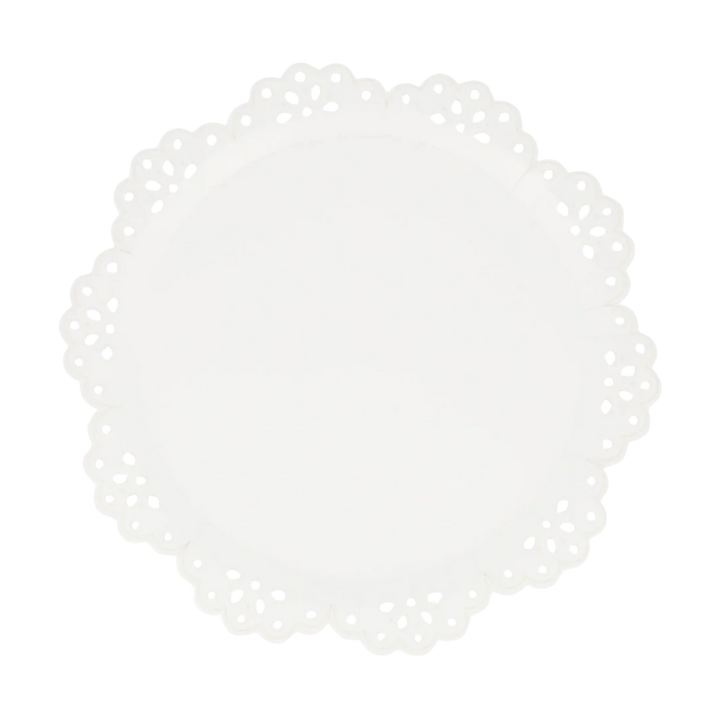 Broderie Anglaise Lace White Plates