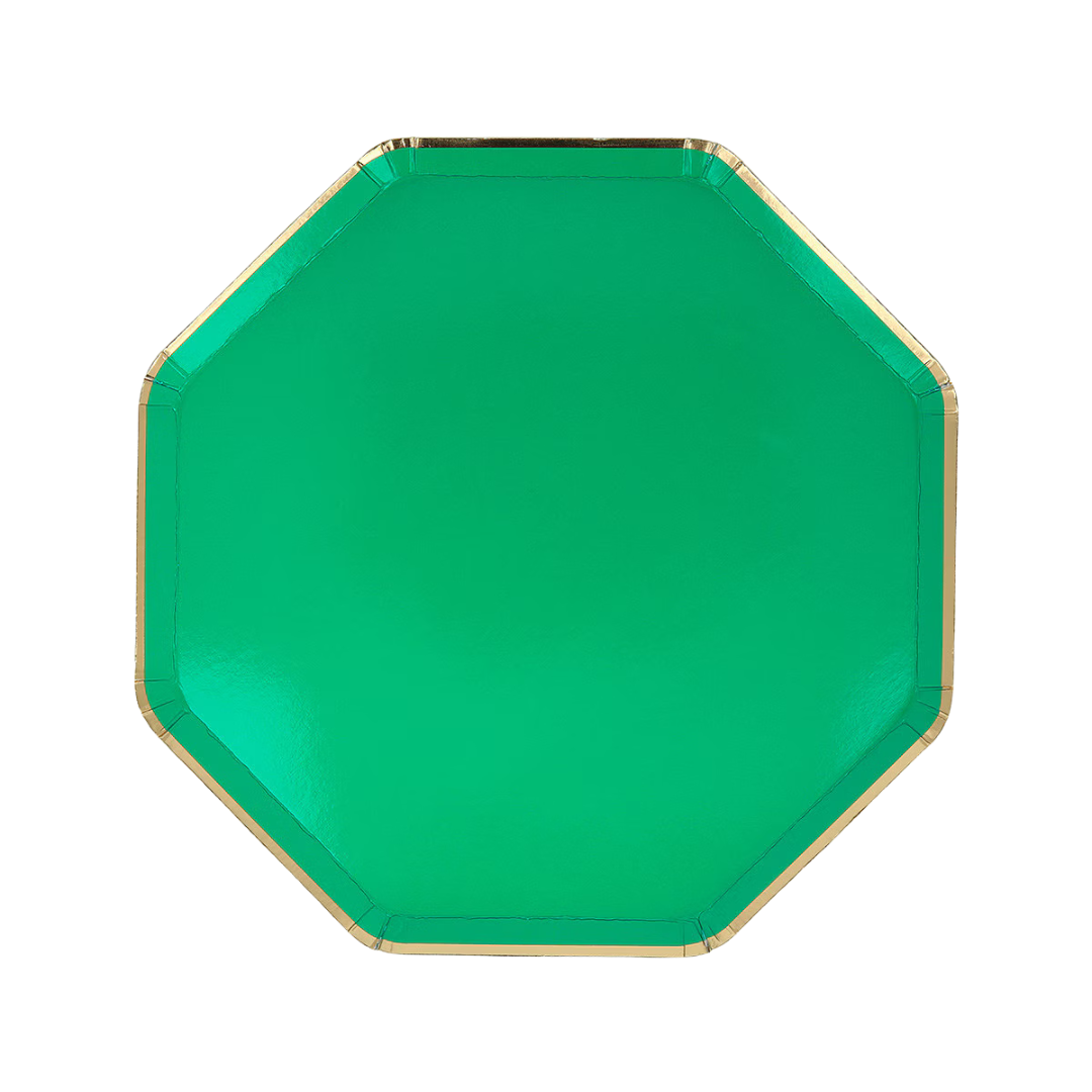 Green Fir Tree Side Plates