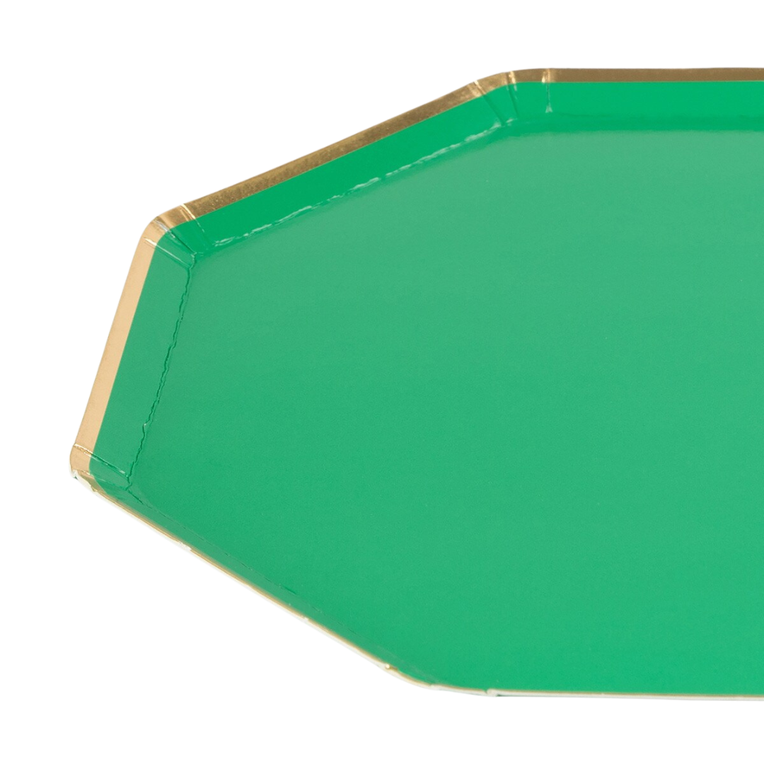 Green Fir Tree Side Plates