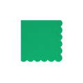 Green napkin with scalloped edge for birthday from Parte Haus party supply store in Bethesda Maryland