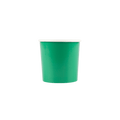 Green paper cup with white rim for birthday from Parte Haus party supply store in Bethesda Maryland
