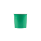 Green paper cup with white rim for birthday from Parte Haus party supply store in Bethesda Maryland
