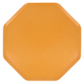Orange octagon plate with sleek edges birthday theme from Parte Haus party supply store in Bethesda Maryland