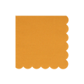 Yellow napkin with scalloped edge for birthday or celebration from Parte Haus party supply store in Bethesda MD.