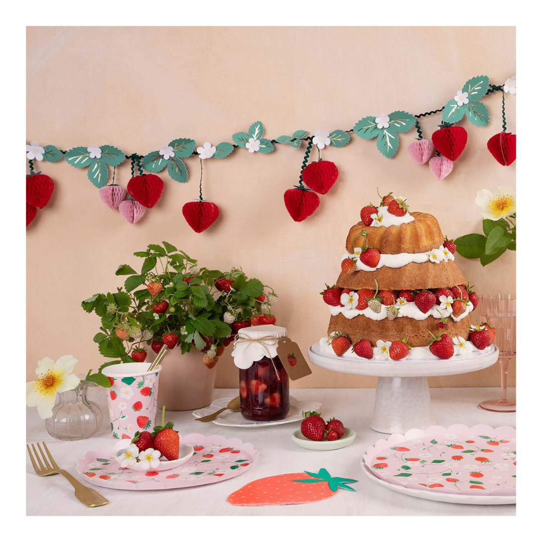 Strawberry Pattern Dinner Plates