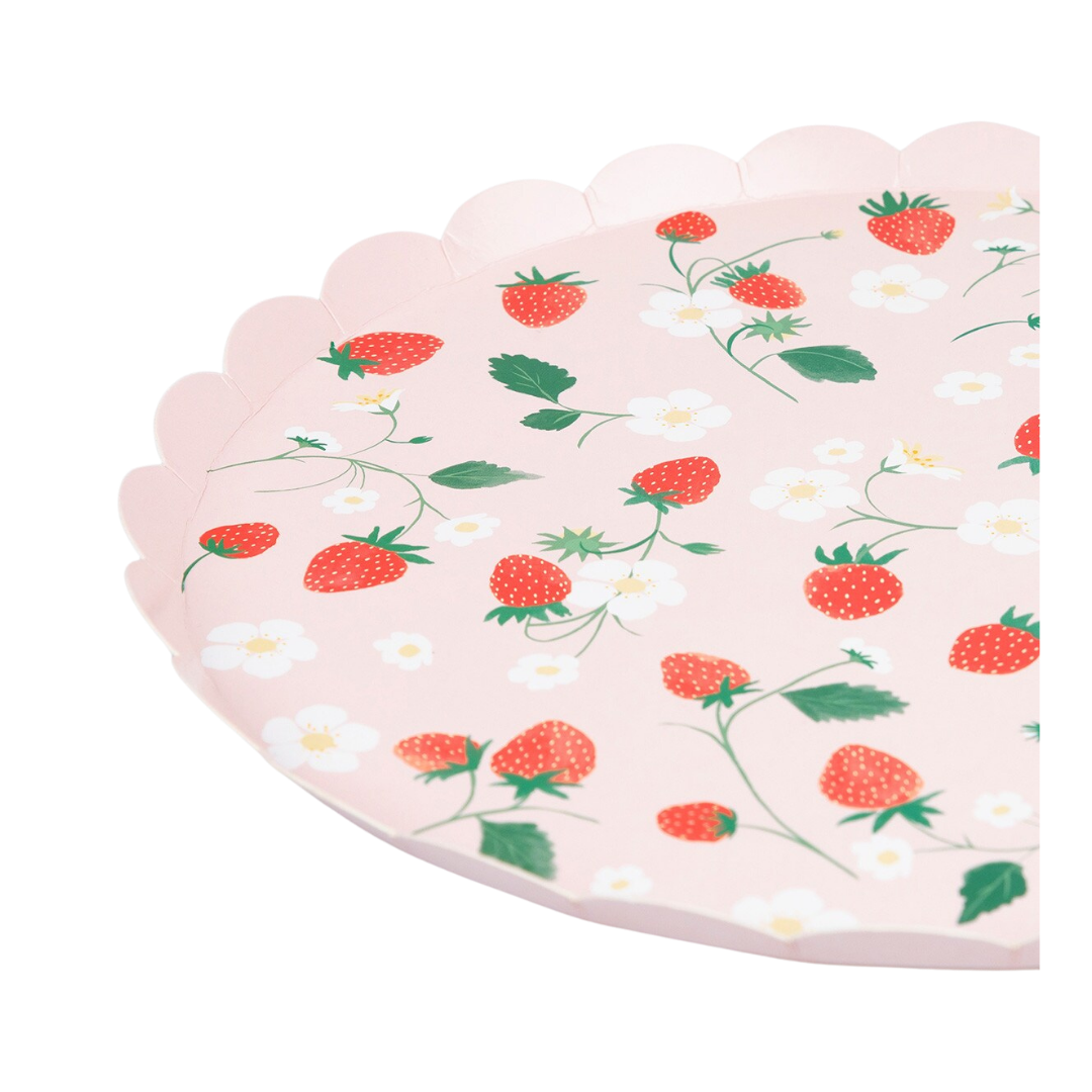 Strawberry Pattern Dinner Plates