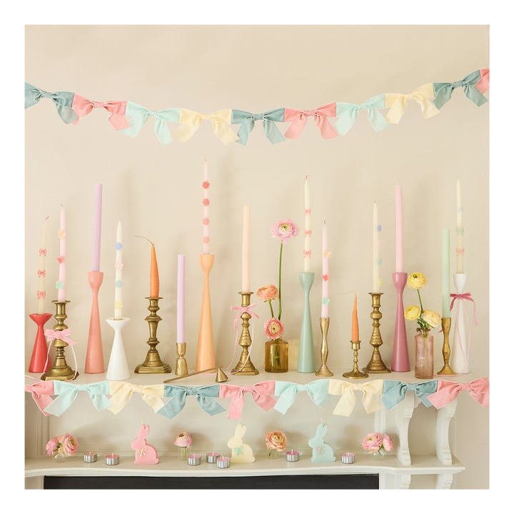Pastel Velvet Bow Garland