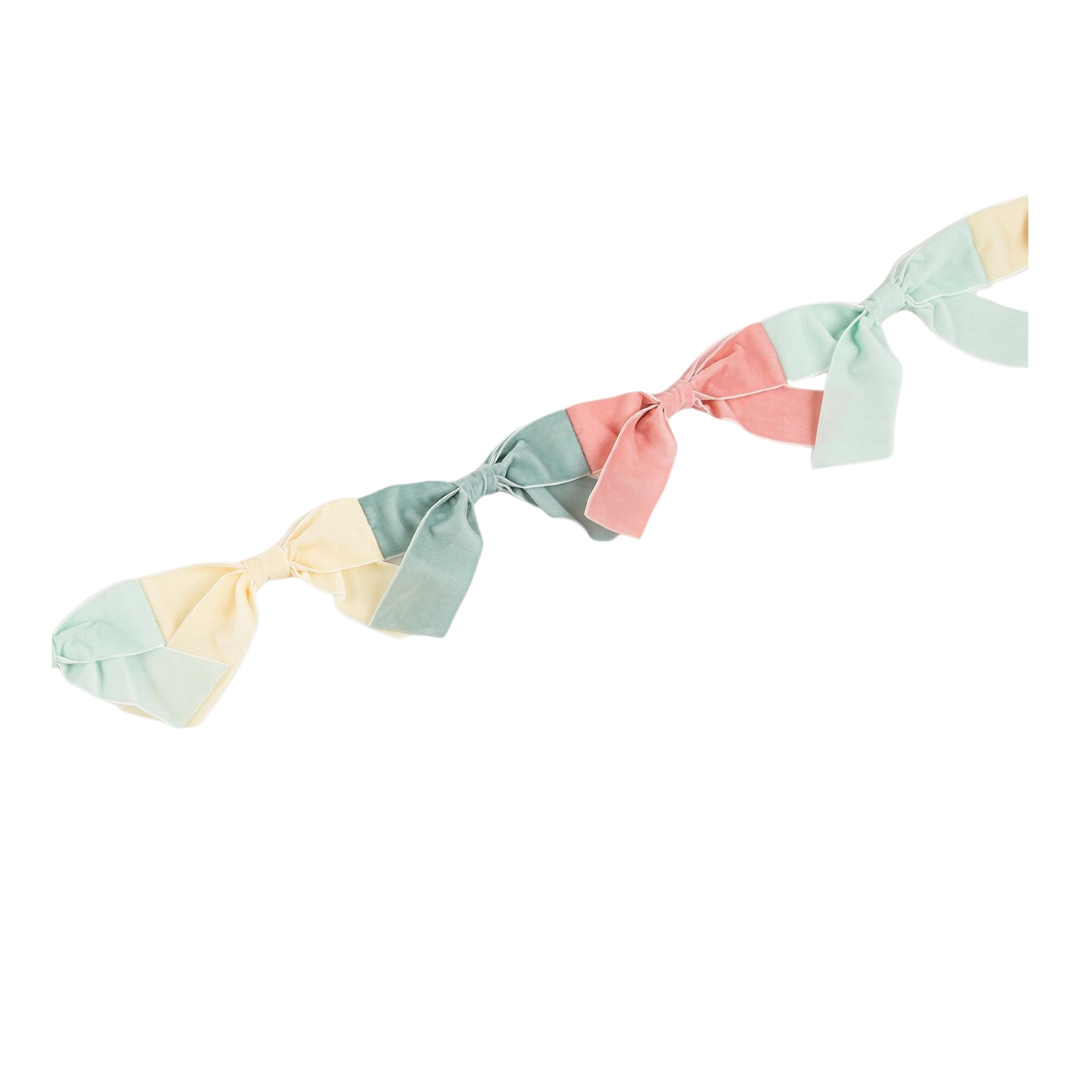 Pastel Velvet Bow Garland