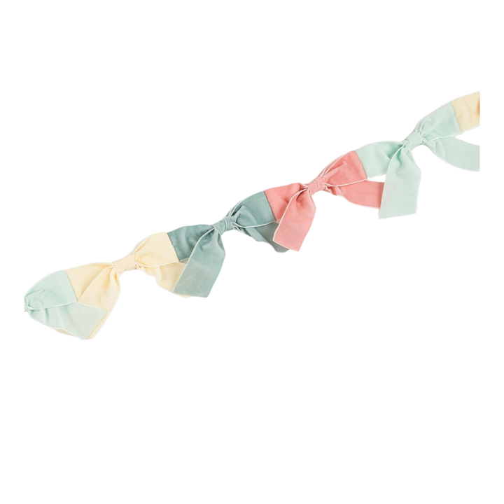 Pastel Velvet Bow Garland