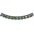 green football touchdown banner decoration for game day from Parte Haus party supply store in Bethesda MD