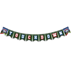 green football touchdown banner decoration for game day from Parte Haus party supply store in Bethesda MD