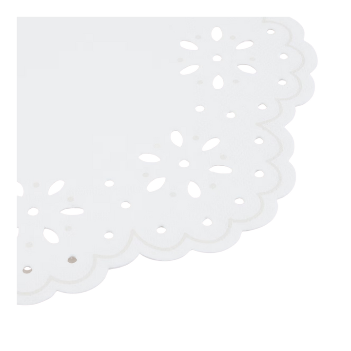 Broderie Anglaise Lace White Large Napkins