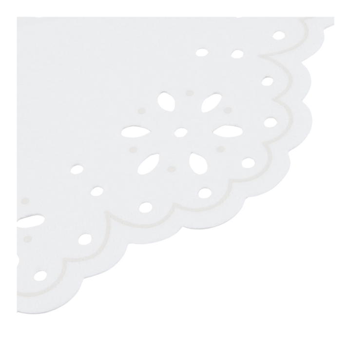 Broderie Anglaise Lace White Small Napkins (x 16)