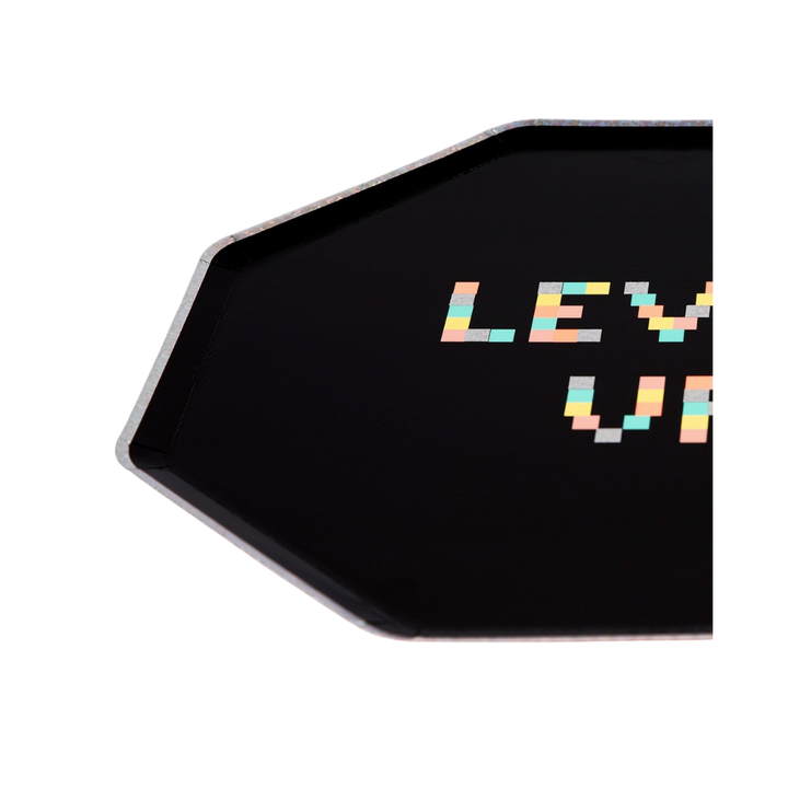 Black Video Games Octagonal Dinner Plates