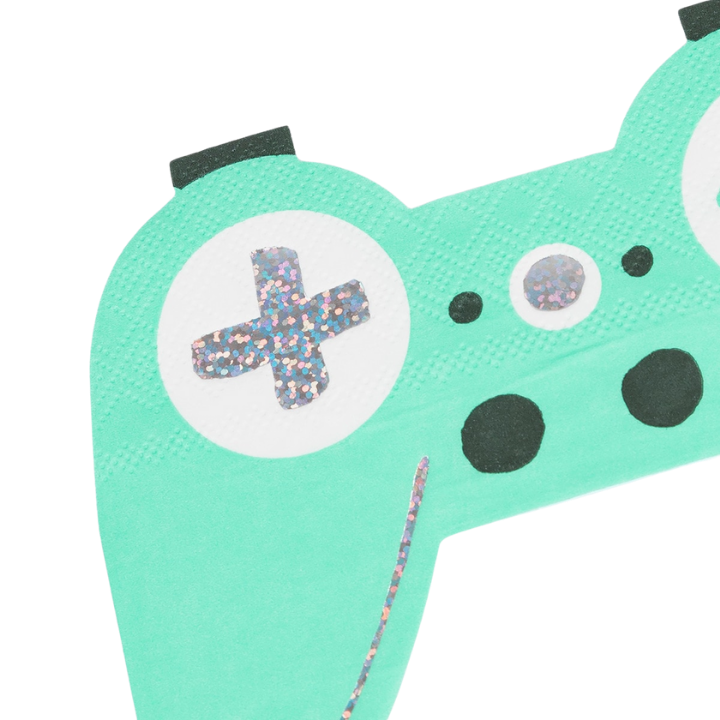 Green Video Games Controller Dinner Napkins