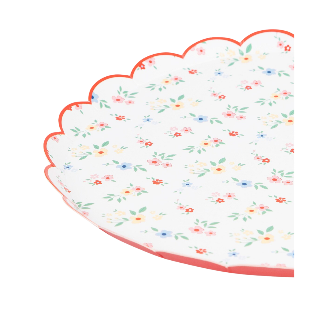 Ditsy Posy Scalloped Side Plates
