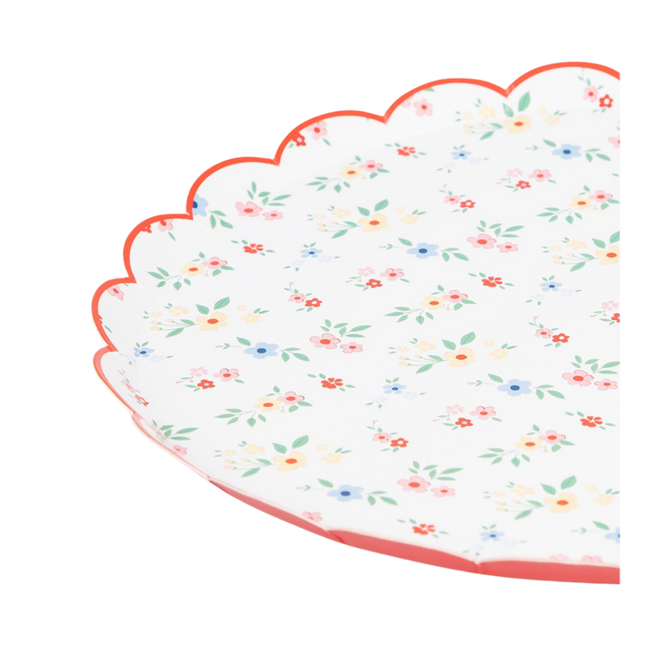 Ditsy Posy Scalloped Side Plates