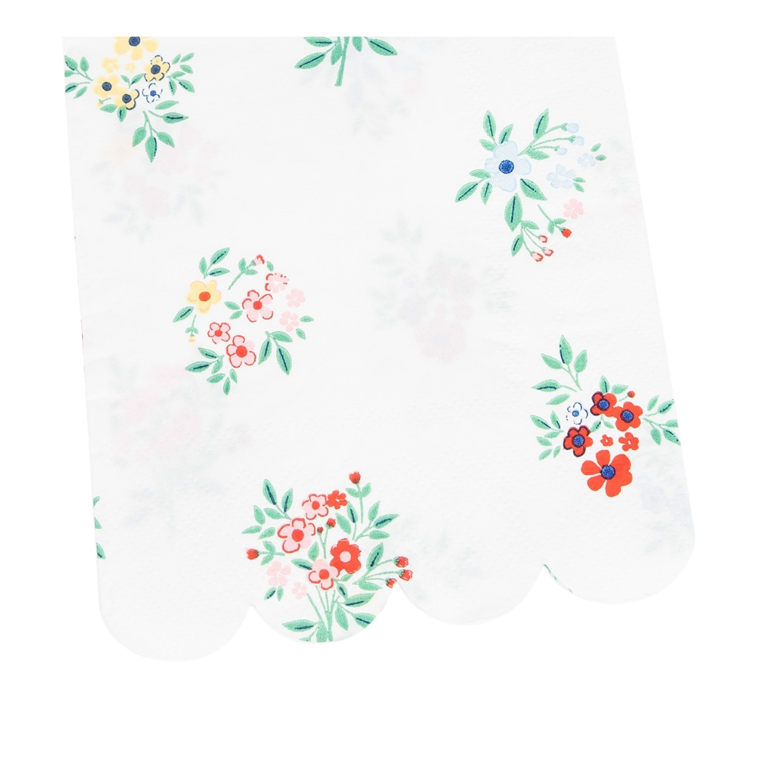 Ditsy Posy Scalloped Guest Towels