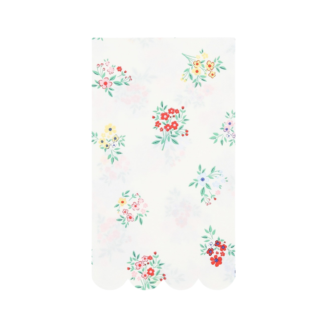Ditsy Posy Scalloped Guest Towels