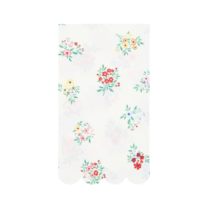 Ditsy Posy Scalloped Guest Towels