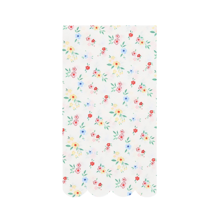 Ditsy Posy Scalloped Guest Towels
