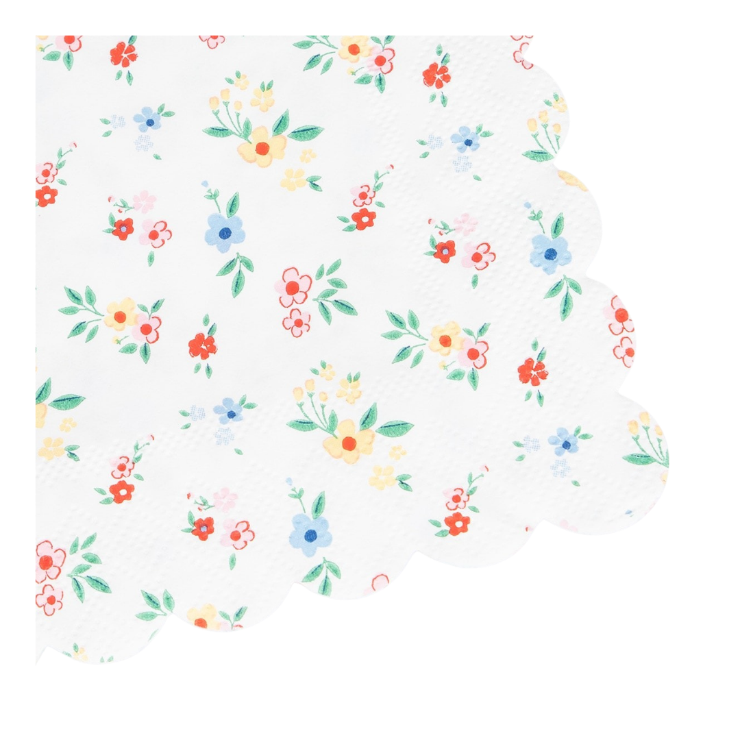 Ditsy Posy Scalloped Large Napkins