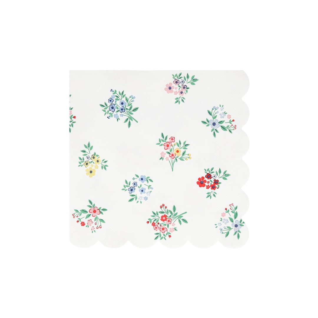 Ditsy Posy Scalloped Large Napkins