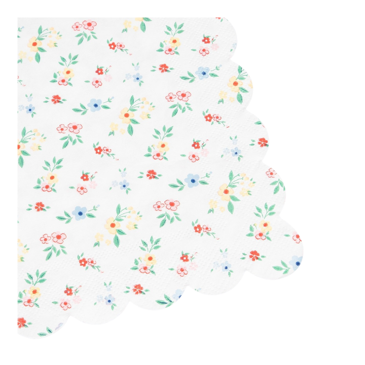 Ditsy Posy Scalloped Small Napkins