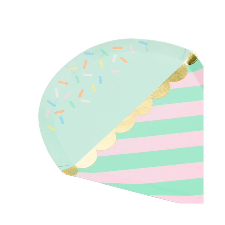 Pastel Ice Cream Sprinkles Dinner Plates