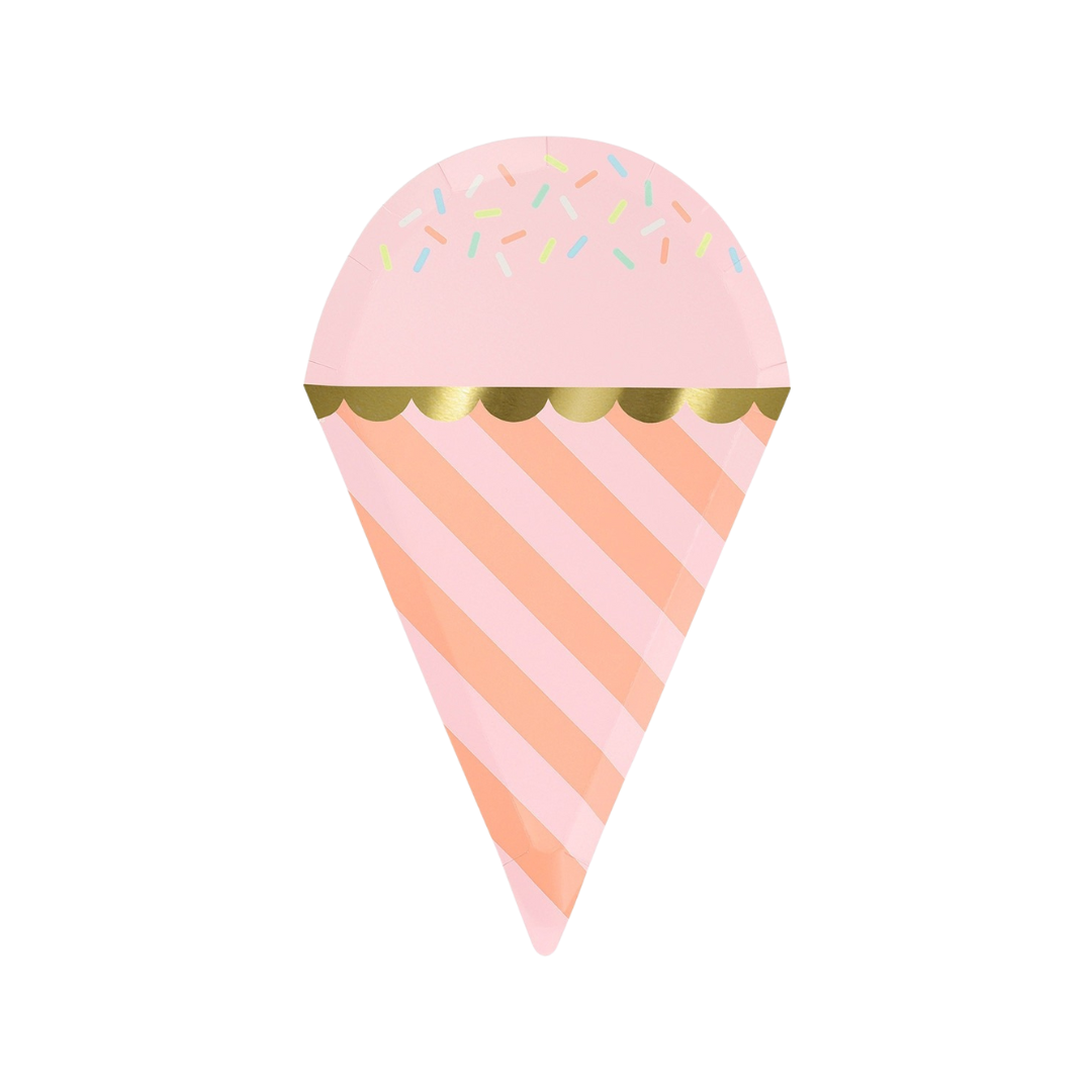 Pastel Ice Cream Sprinkles Dinner Plates