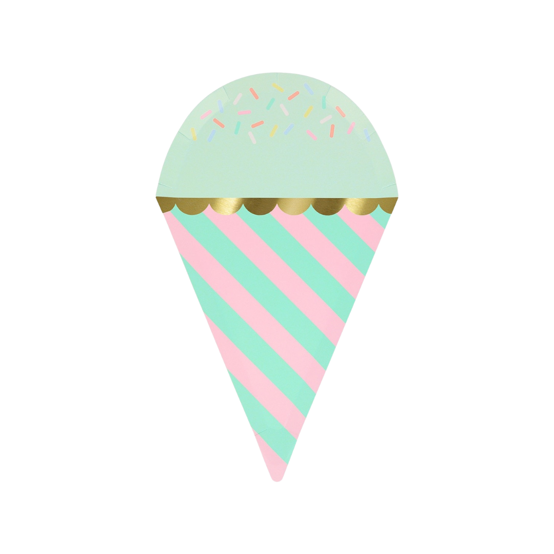 Pastel Ice Cream Sprinkles Dinner Plates