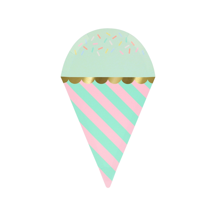 Pastel Ice Cream Sprinkles Dinner Plates