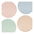 Ditsy Vintage Scallop Plates - 2 Sizes