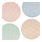 Ditsy Vintage Scallop Plates - 2 Sizes