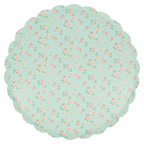 Ditsy Vintage Scallop Plates - 2 Sizes
