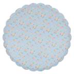 Ditsy Vintage Scallop Plates - 2 Sizes