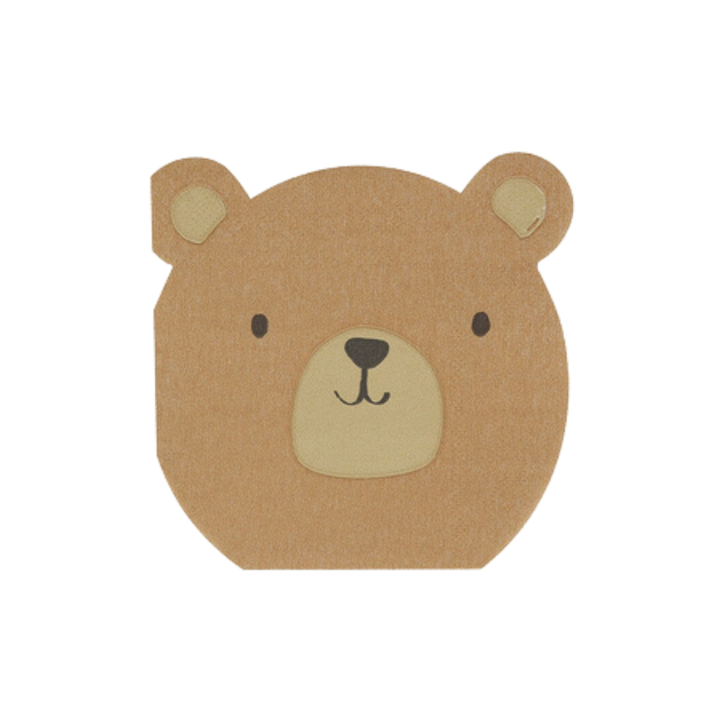 Brown Woodland Bear Cocktail Napkins