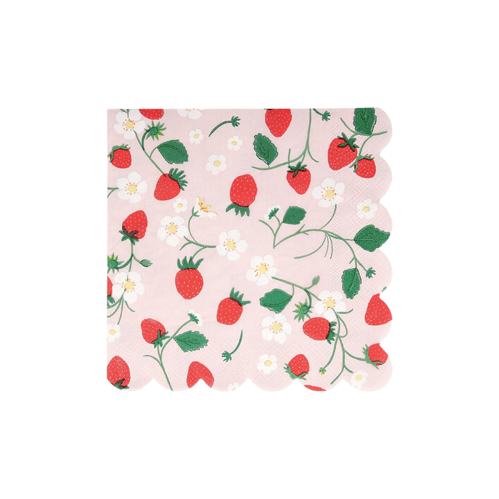 Strawberry Pattern Large Napkins