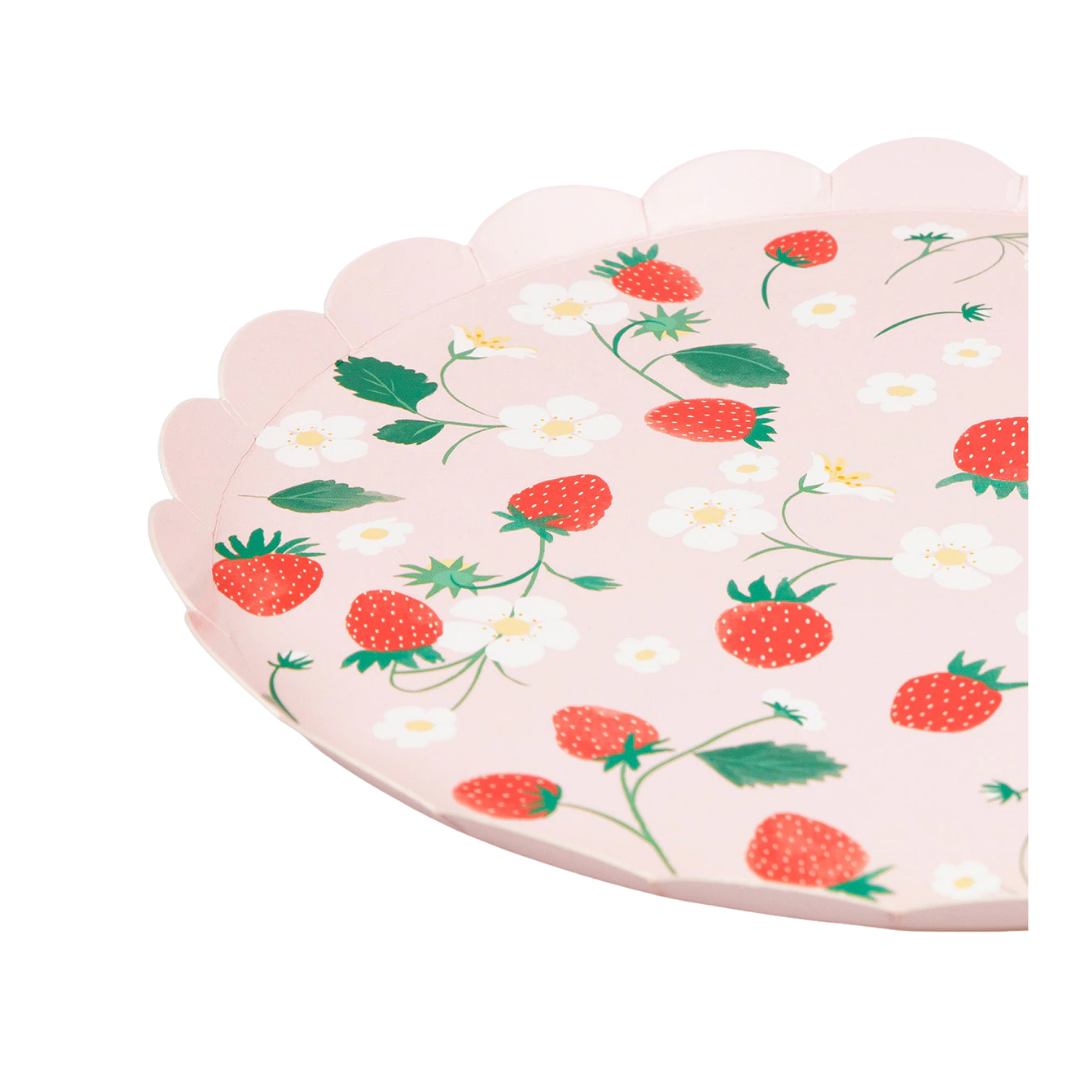 Strawberry Pattern Side Plates